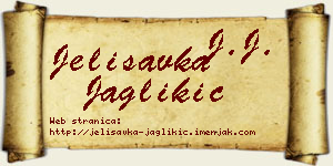 Jelisavka Jaglikić vizit kartica